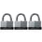 Brinks Keyed Alike Padlock, Laminated Steel, 40mm 3PK 172-40311 - alternate 2